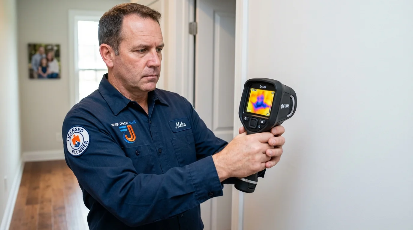 Thermal imaging leak detection by Johns Plumbing LLC in Streator